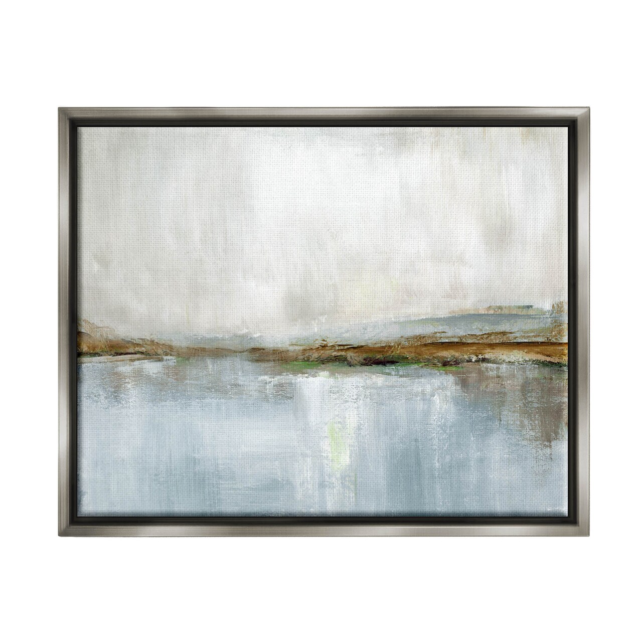 Stupell Industries Cloudy Abstract Landscape Scene Framed Floater Canvas Wall Art